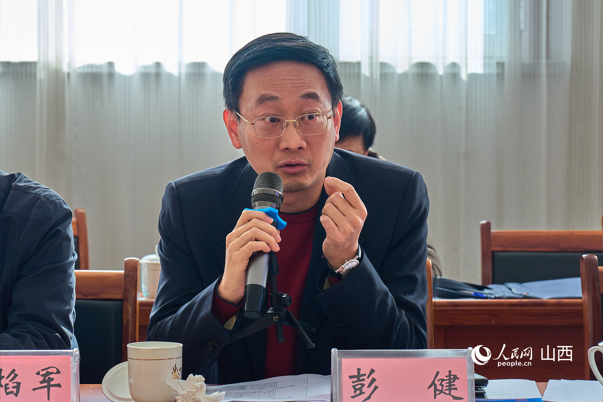 文化和旅游部文化和旅游研究基地（中國傳媒大學(xué)）主任彭健。人民網(wǎng) 張超寧攝