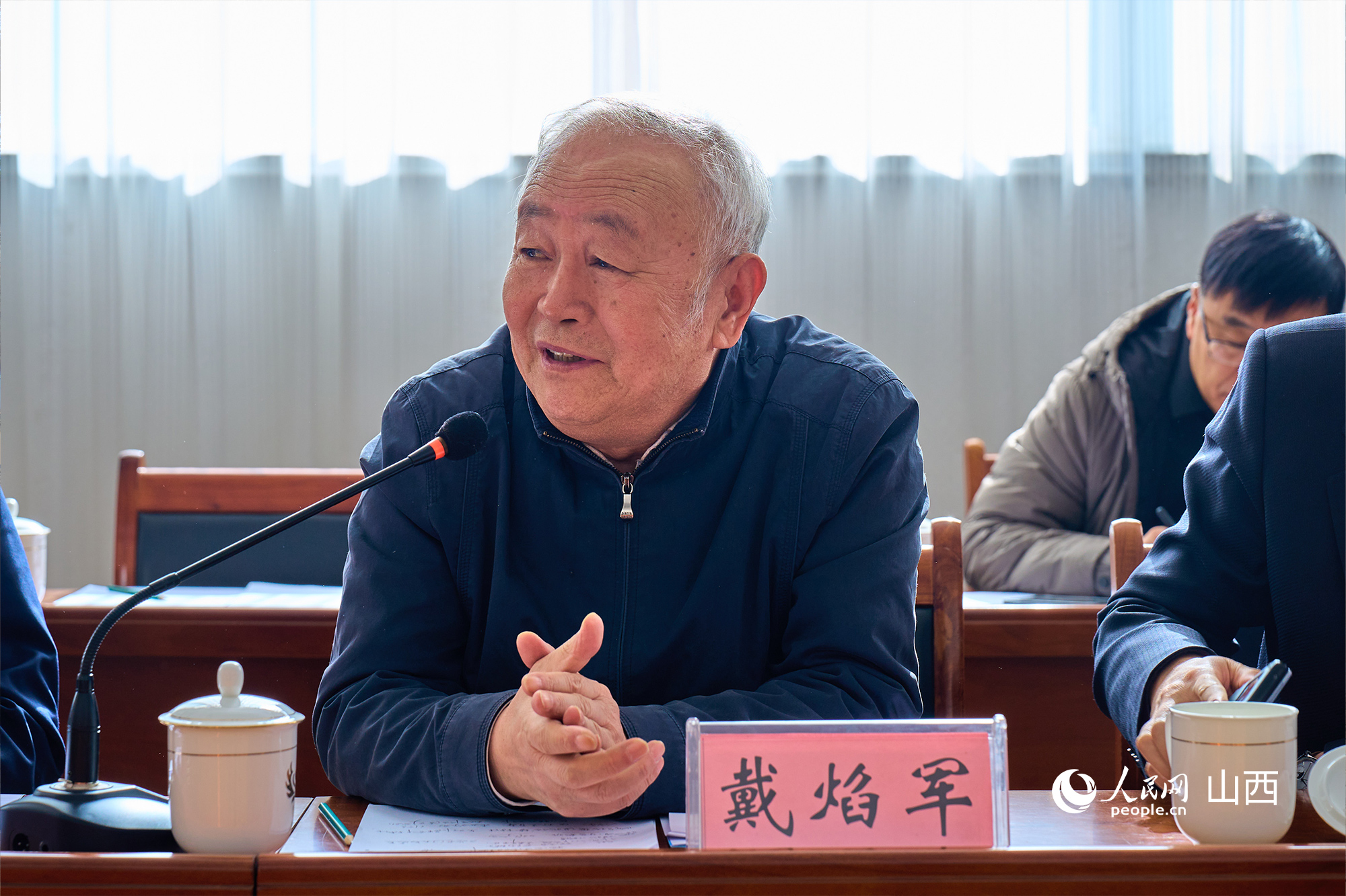 中央黨校（國家行政學(xué)院）黨建教研部原副主任、教授戴焰軍。人民網(wǎng) 張超寧攝